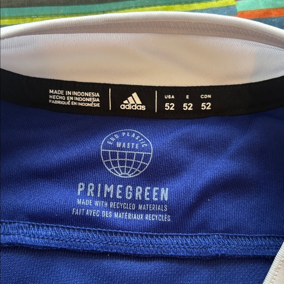 NHL Tampa Bay Lightning Blue and White Adidas jersey with fighter strap size 52 - Picture 6 of 16